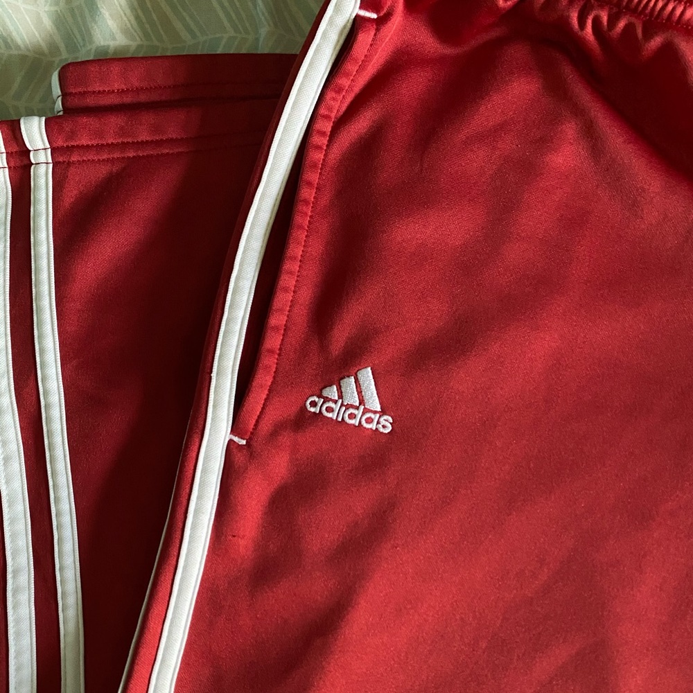 Red Adidas Sweatpants